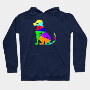 Colorful cute small puppies Hoodie